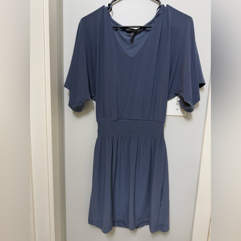 XS WHBM Slate Blue Kimono Dress